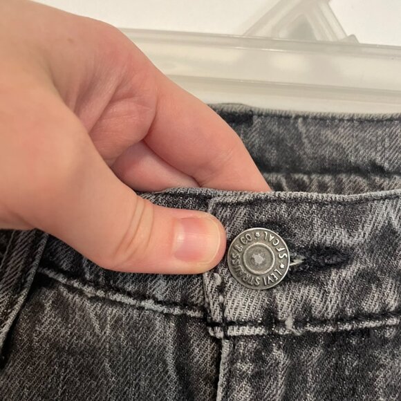 LEVI'S LEVIS Mens 510 Skinny Fit Jeans Gray Grey Acid Wash Skinny Jeans W32 L32 - Picture 7 of 16